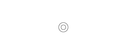 [楕円形選択ツール]で円を2つ描く