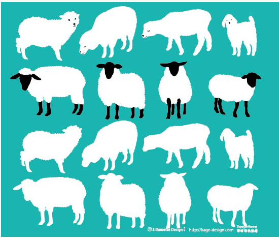 羊が数匹