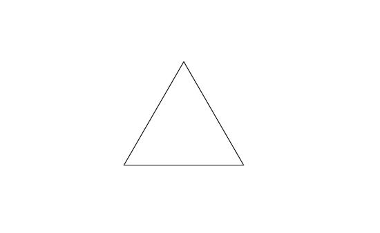 多角形ツールで三角を作る