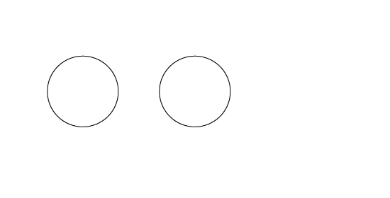 楕円形ツールでもう一つ円を描く