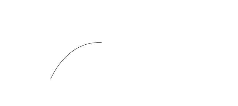 ススキの描き方1：ペンツールで曲線を描く